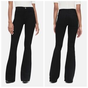 Frame Denim Black Le Pixie High Flare Blackfish Flare Jeans Size 27